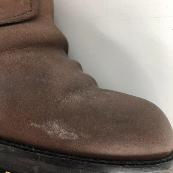 Acne Studio Pistol tall dark brown  heeled boots - Picture 15 of 16